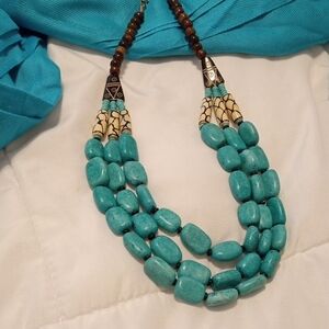 Turquoise Beaded Necklace